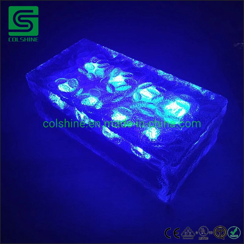 4*8 6*6 6*9 LED Ice Solar Brick Glass Frosted Glass ديكور مصباح راصف الحديقة 4*8