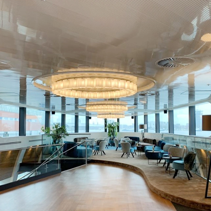 Poignée de commande de l'éclairage moderne en verre de nuages lustre de plafond pour les restaurants