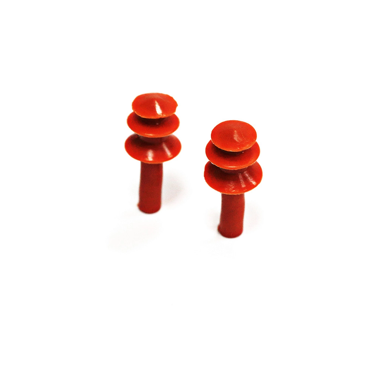 Three-Layer Silicone Earplug with Nylon Cord for Ear Protection