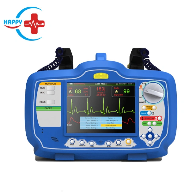 Hc-C018 Advanced Hospital Emergency ICU Portable Defibrillator Monitor with ECG