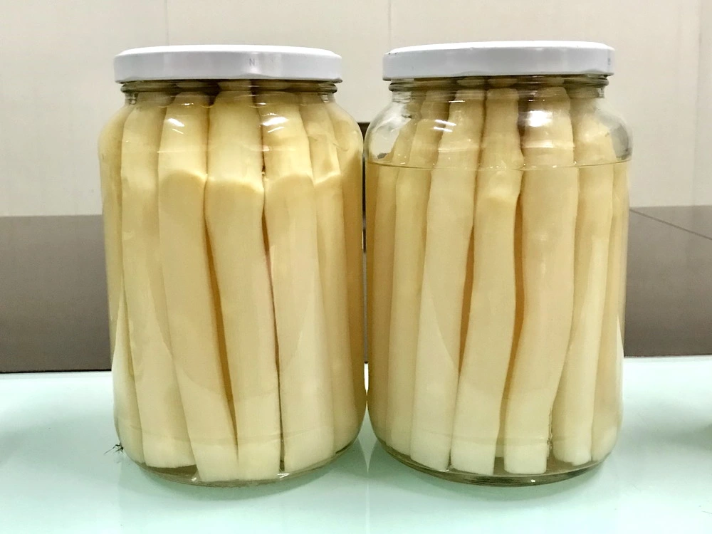 Canned Vegetables Canned White Asparagus Whole 370ml in Glass Jar