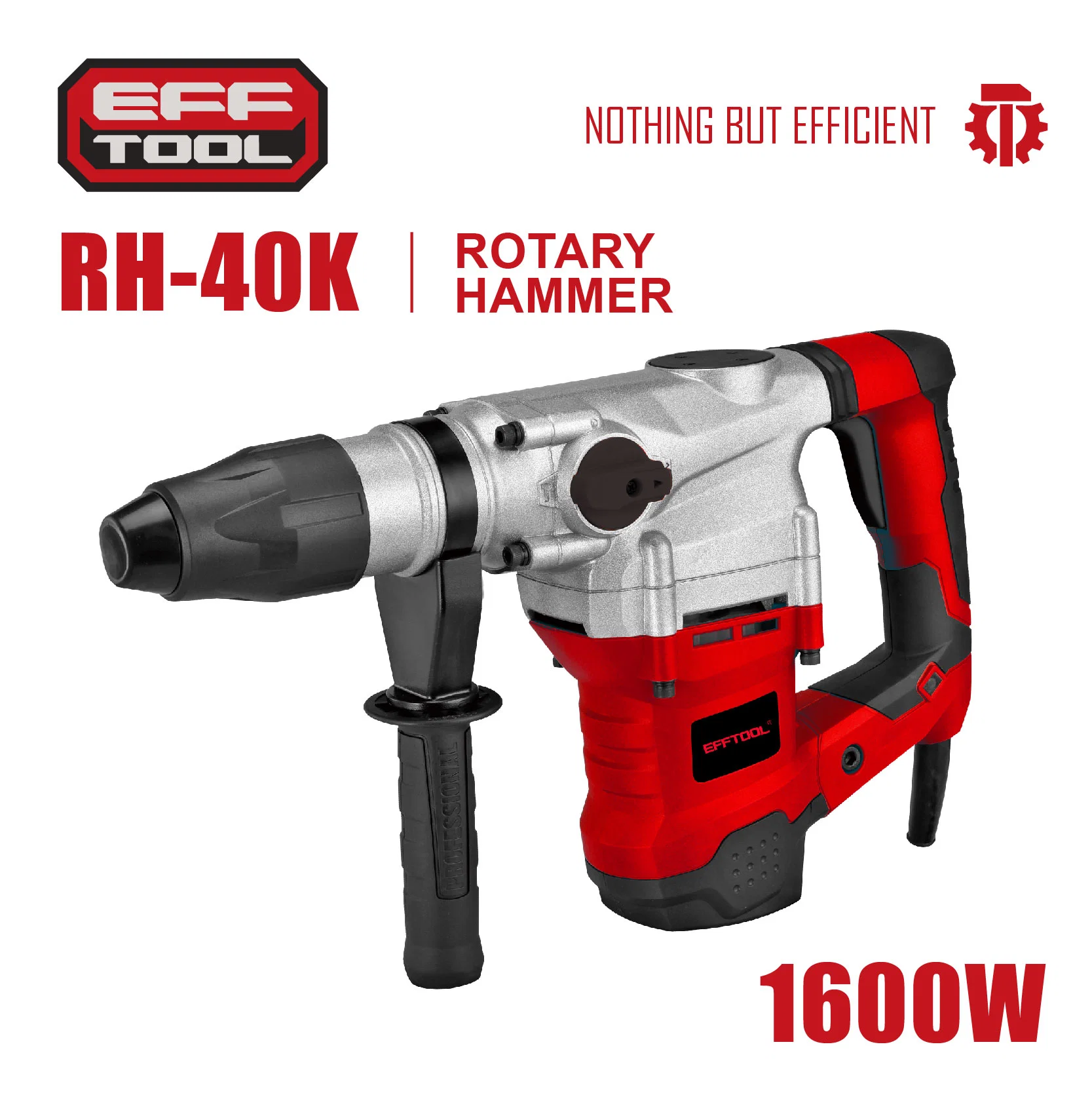 Efftool Rh-40K Corded Electric 1600W Rotary Hammer Drill