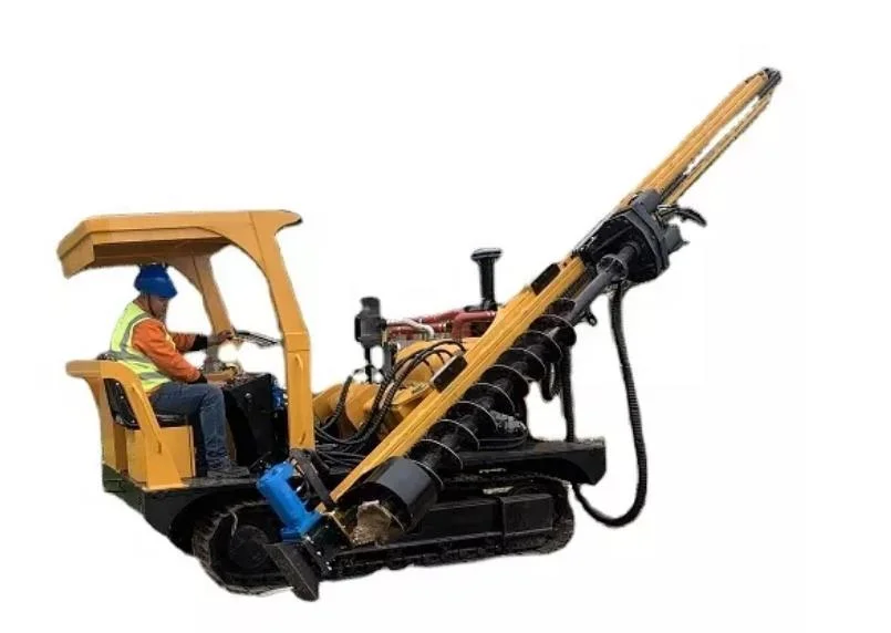 Hydraulic Pile Drivers Chain Driven Impact Post Driver Ramming Machines