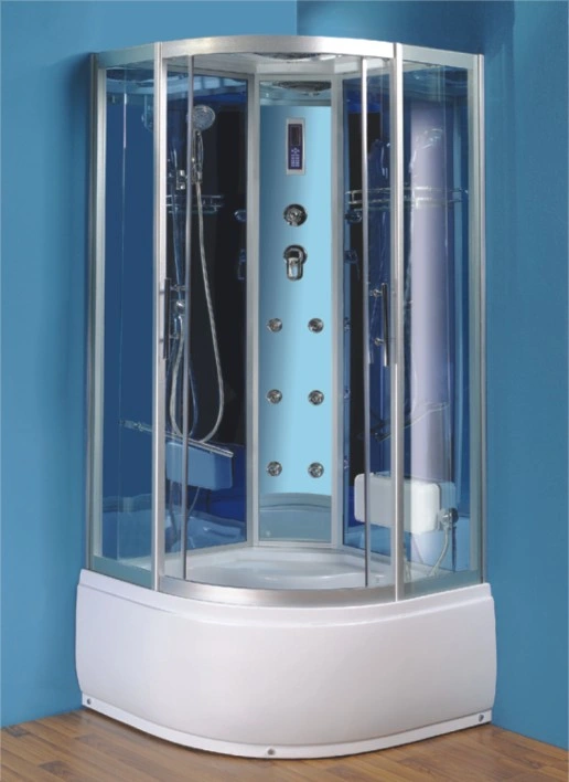 Snuofan Corner Bath Steam Round Sliding Shower Room