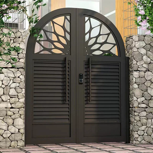 Simple Garden Single Door Iron Gate Designs Metal Safety Door