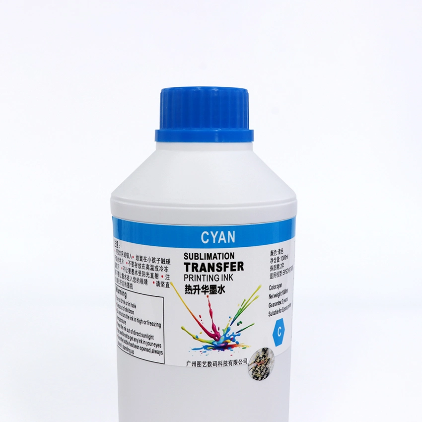 Good Printing Effect Sublimation Ink for Heat Transfer Printing 1000ml (Cyan)