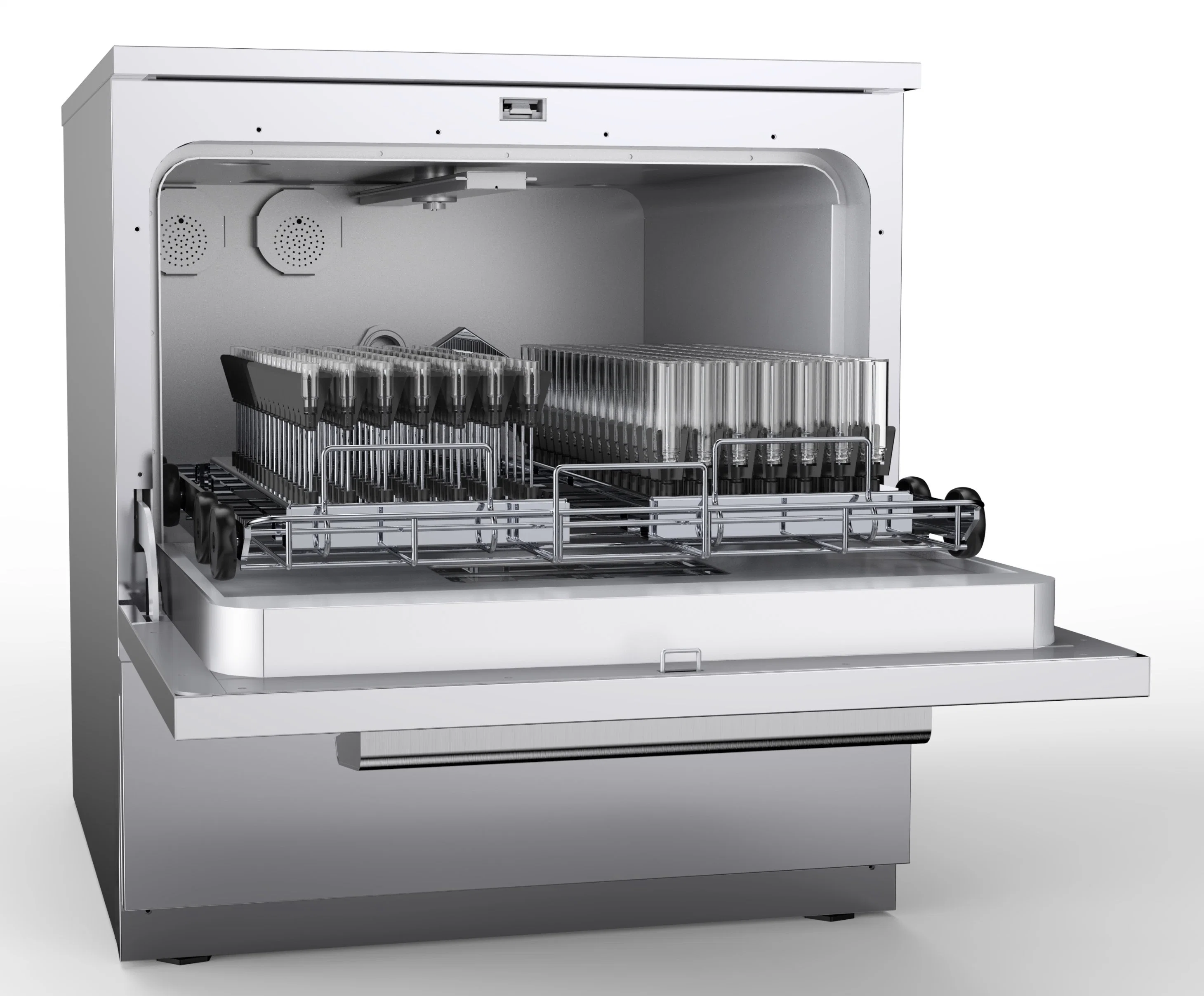 The Lab Equipment Laboratory Washing Machine with an Inner Chamber of 126L Installed on a Laboratory Table That Can Clean 238 Vials