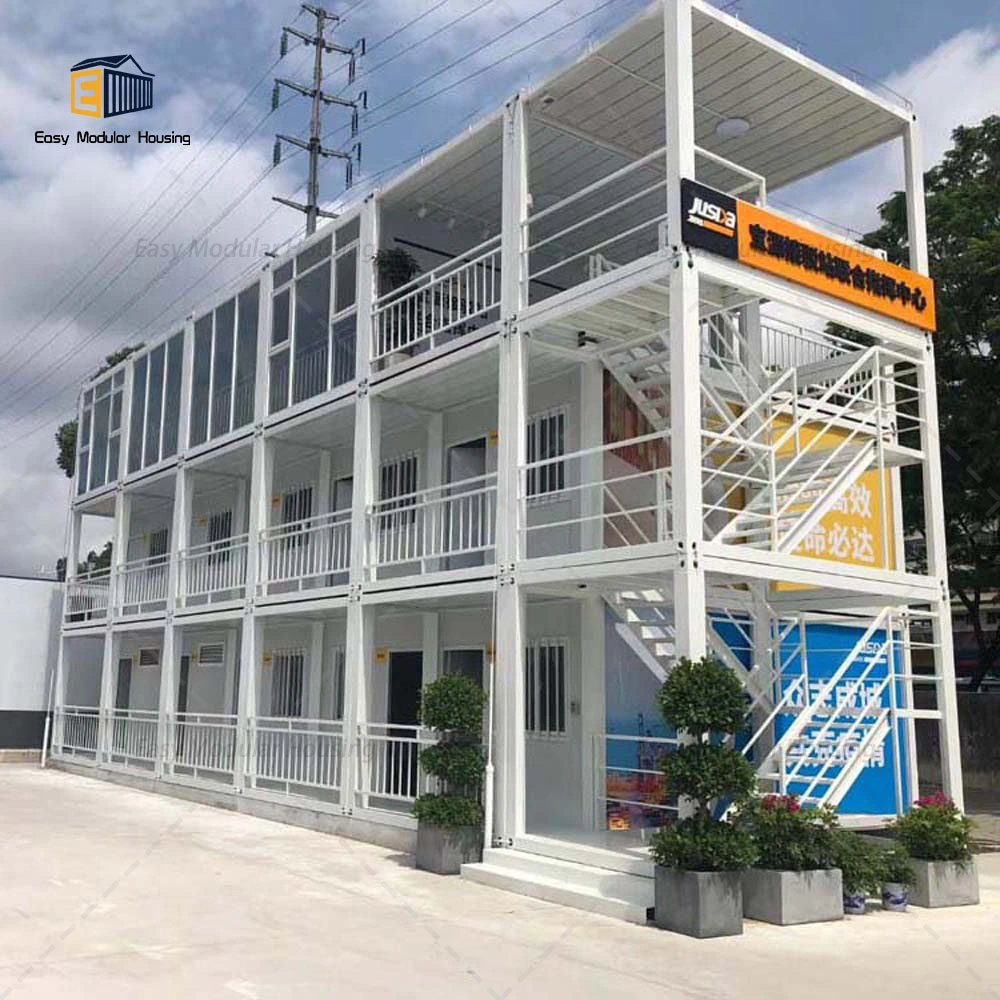 Maison préfabriquée Chine Petite maison en conteneur de verre de luxe en aluminium ensoleillée Appartement japonais en structure d'acier.