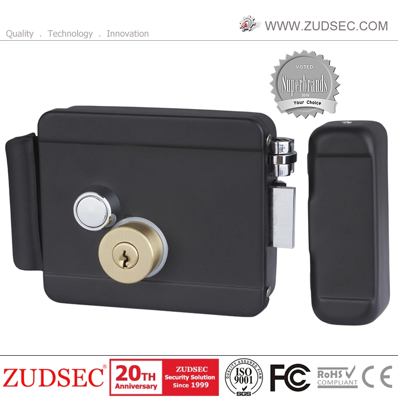 Access Control Electric Magnetic Strike Bolt Rim Lock with Push Button