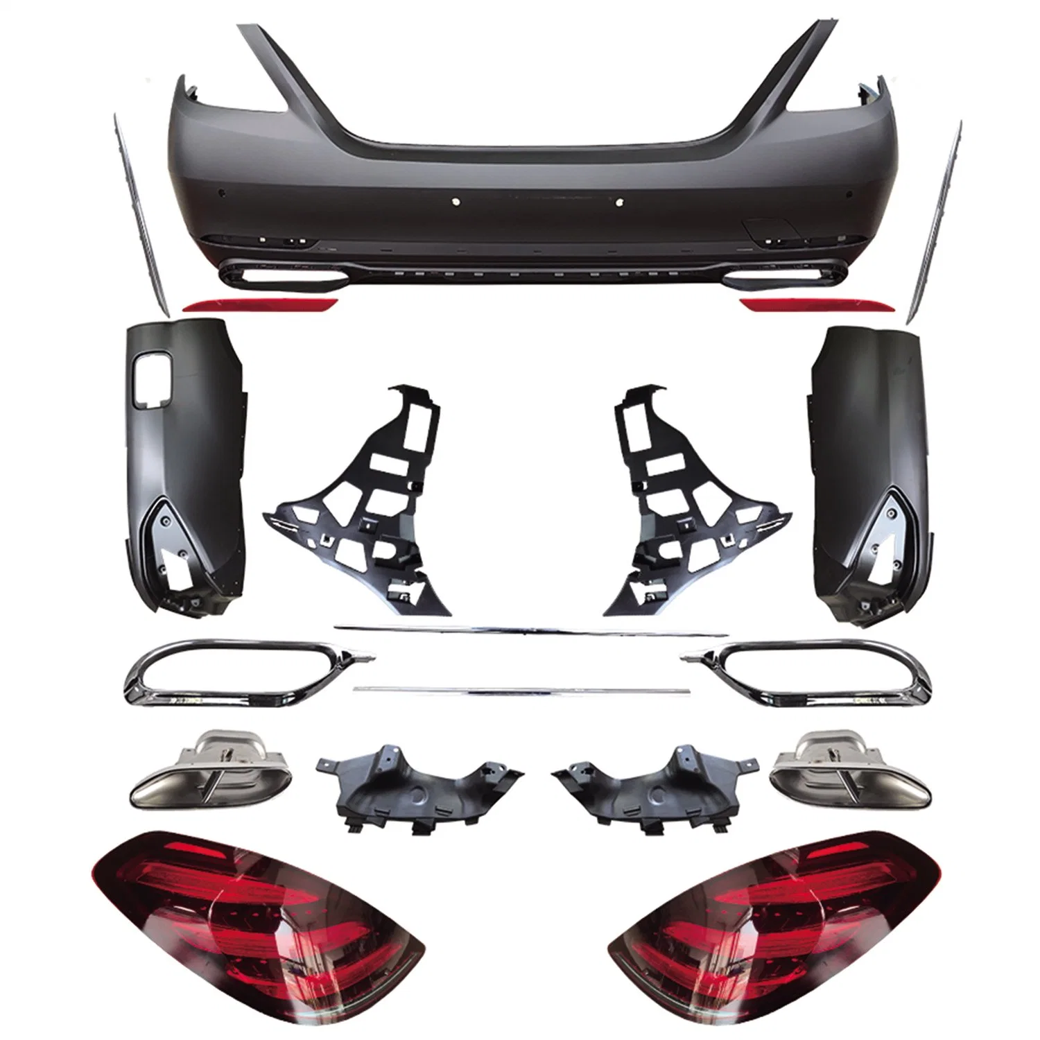 2008-2013 Car Accessories Body Kit Assembly for Mercedes Benz S Class W221 Upgrade to S450 Style