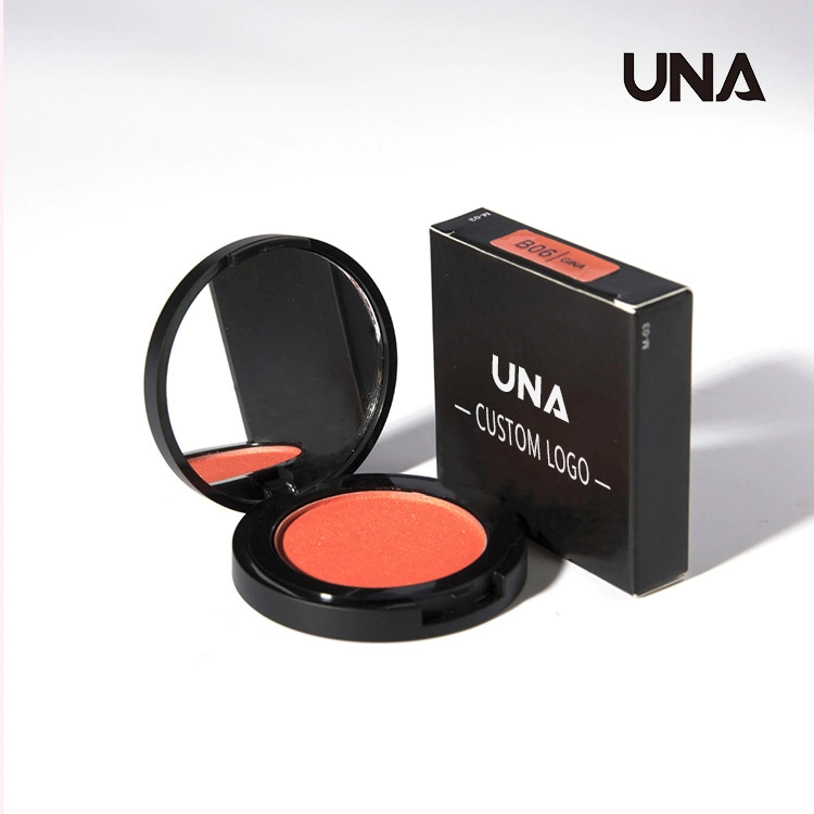 OEM ODM Custom Eyeshadow Cheek Blush maquiagem Velvet Light textura Pigmento elevado natural Single Powder Blush