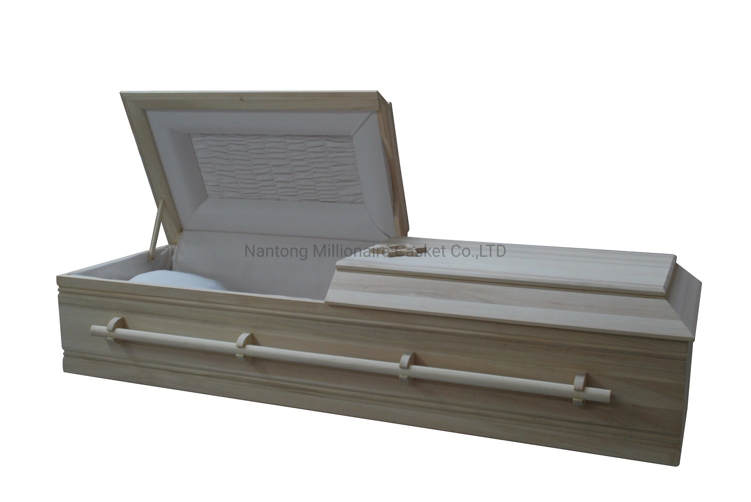 Poplar Wood Honey Color Funeral Wholesale/Supplier Casket