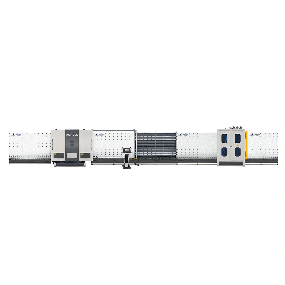 Optimale Automatische Doppeltafel Glasierte Maschine Isolierglas Pressgas Fülllinie