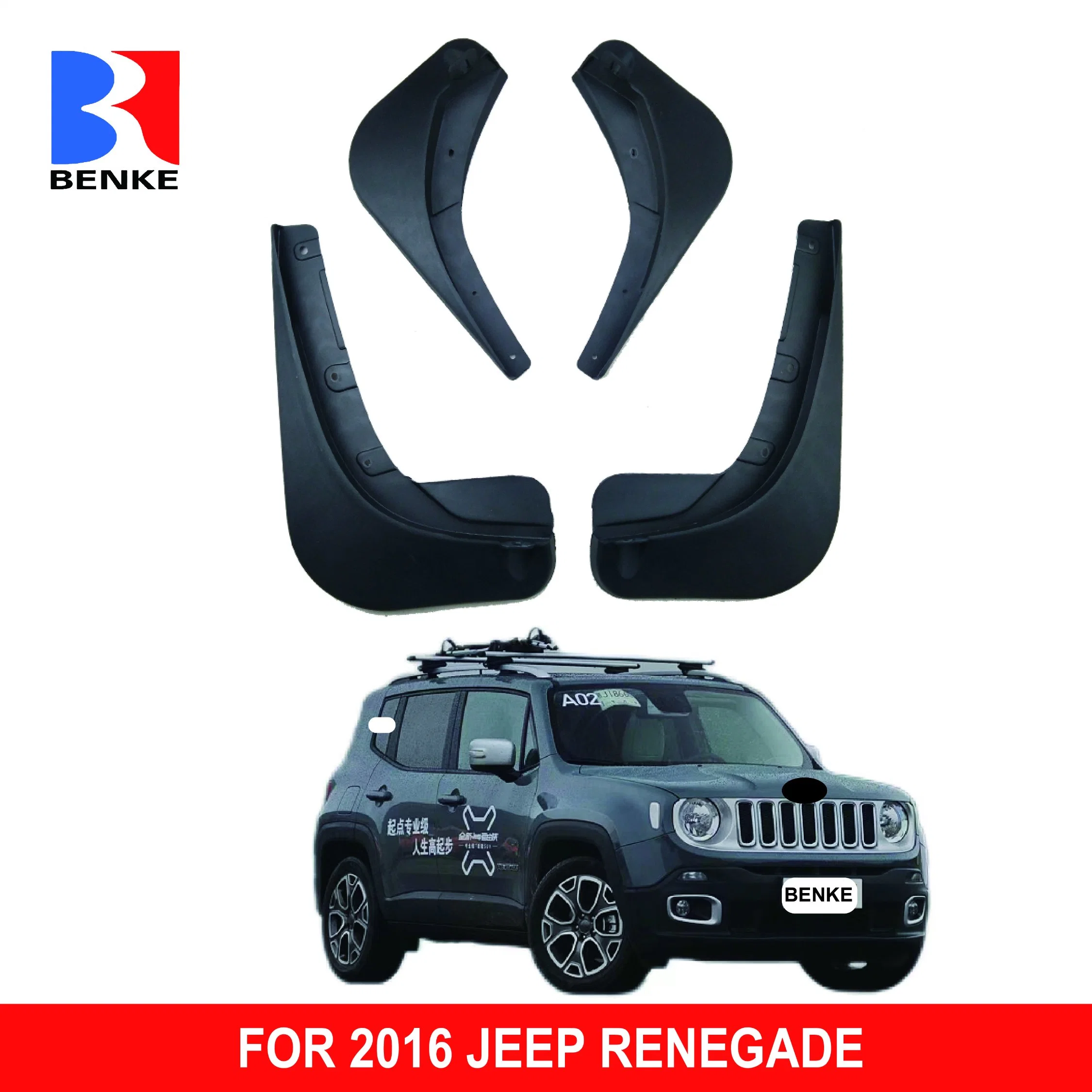 Las faldillas Jeep Grand Cherokee Kit protector contra salpicaduras de barro 4 delanteros y traseros juego de PC / Jeep Grand Cherokee Renegade / Brújula / Patriot barro aleta guardabarros mariposa