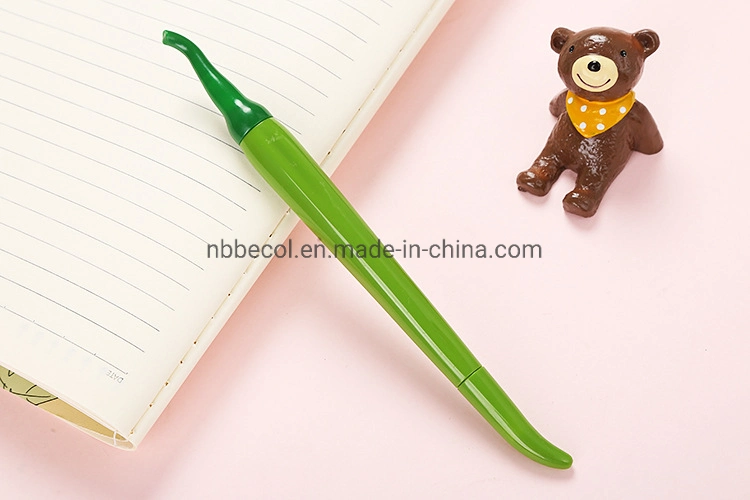 Custom Black Gel Ink Pen Cute Chili Pepper Shape Gel Pen