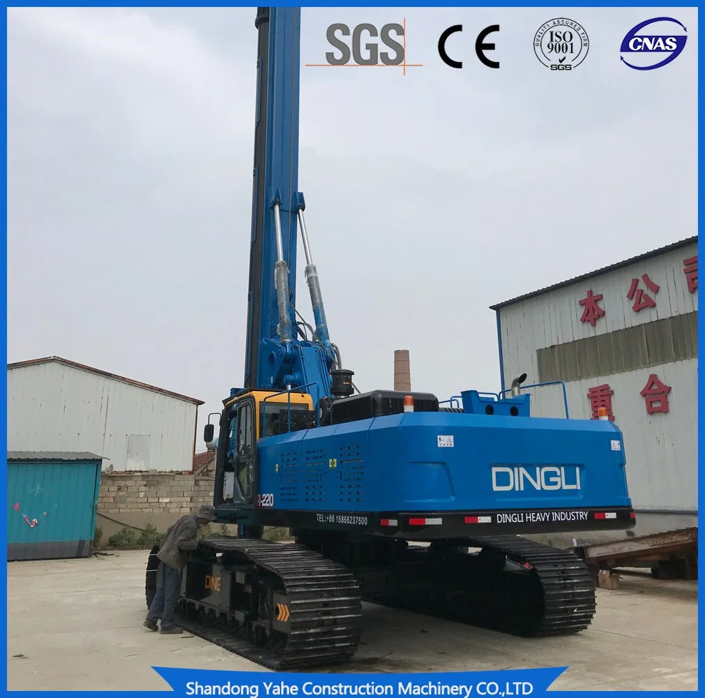 Good Quality 60 Meter Engineering Hydraulic/Crawler Drilling Rig Dr-220 Price Has Passed CE Certificate for Construction Building Export to Southeast