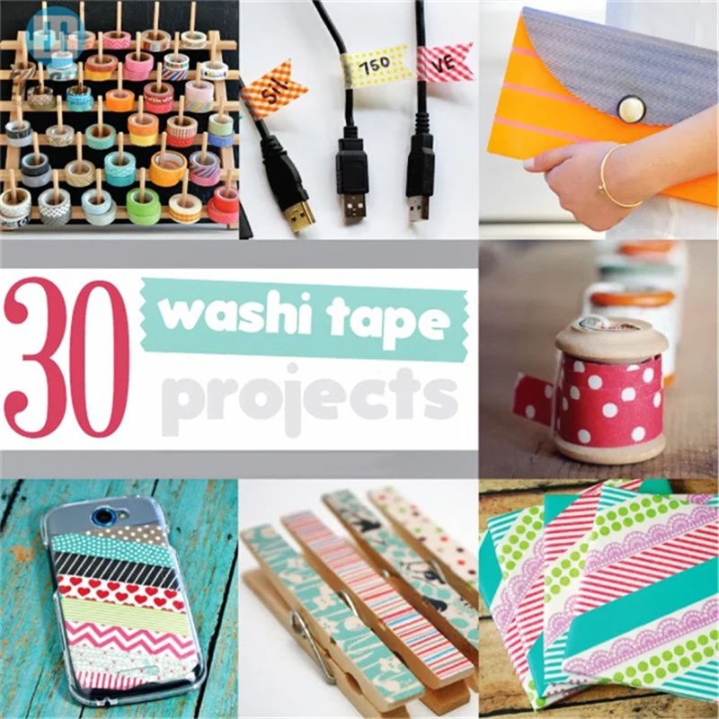 Paper Foil Printed Washi Tapes Set Custom, Adhesive Tape Printing Washi Paper Tape