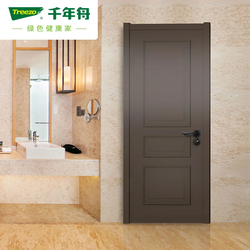 Building Apartment House Room Interior MDF Door Flush Series Wood Paitning MDF Wooden Door