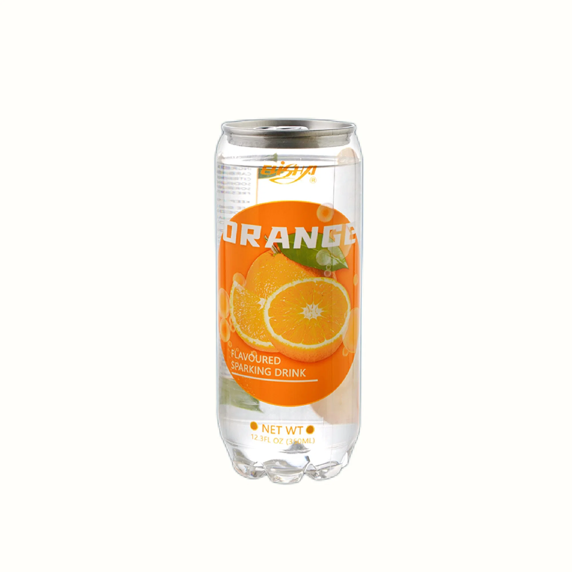 350ml lata de agua carbonatada con sabor anaranjado - Personalizar Etiqueta