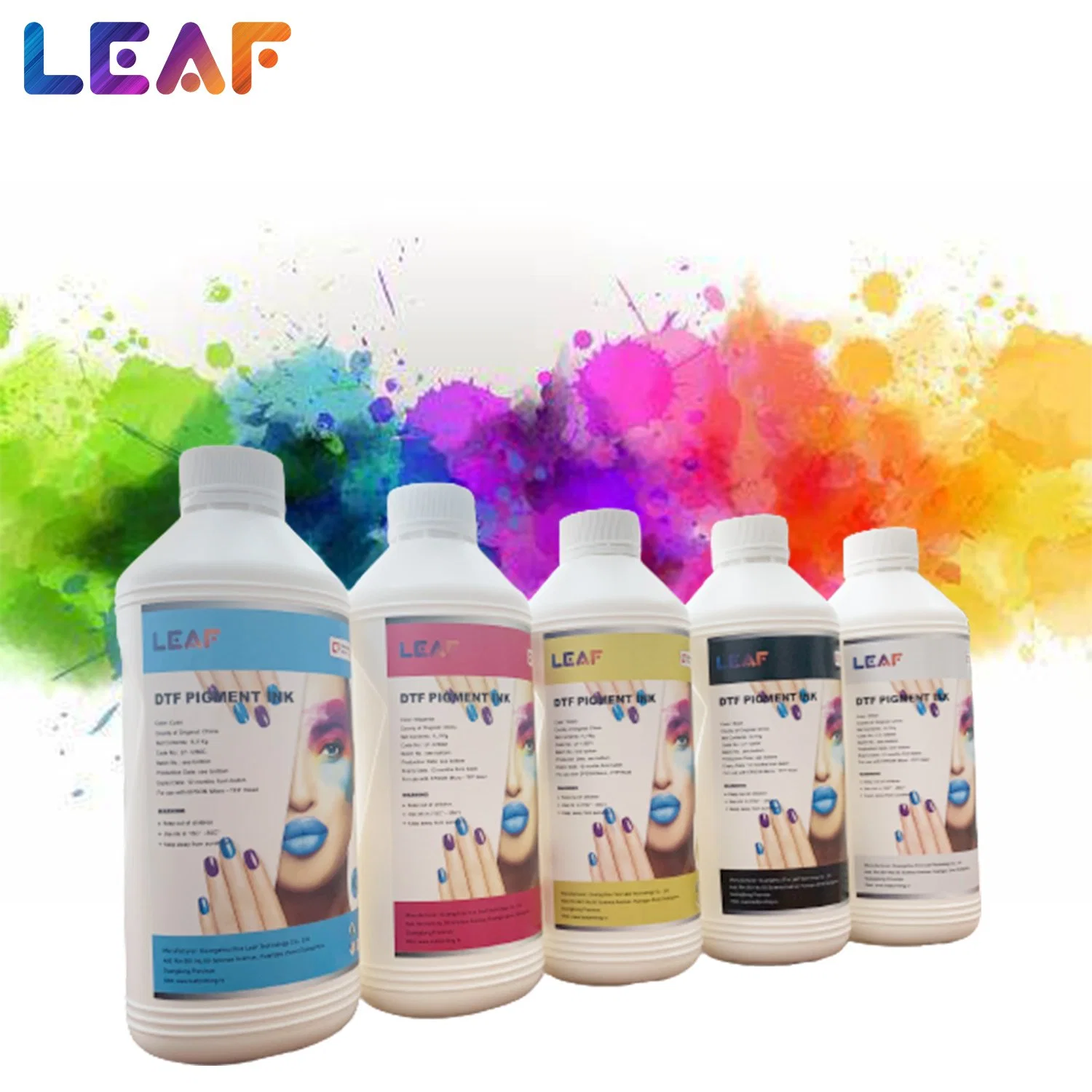 Leaf High quality/High cost performance  5-Colors 1000ml Textile DTF Printing Ink For DTF Film