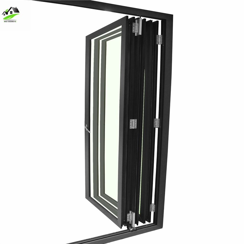 Aluminium Sliding Folding Door / Aluminium Double Glazed Sliding Folding Windows and Doors