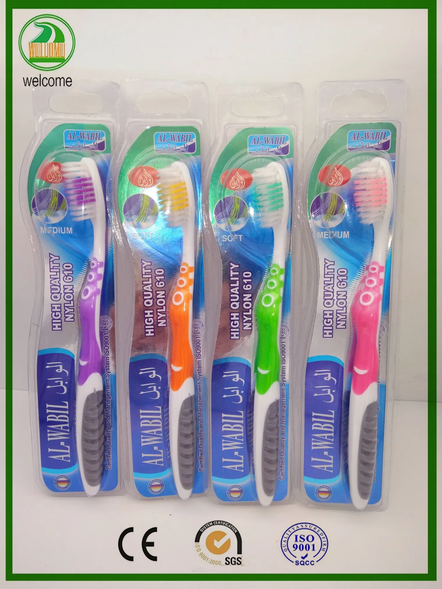 Double Shiny Card, Strong Handles High Quality Adult Toothbrush