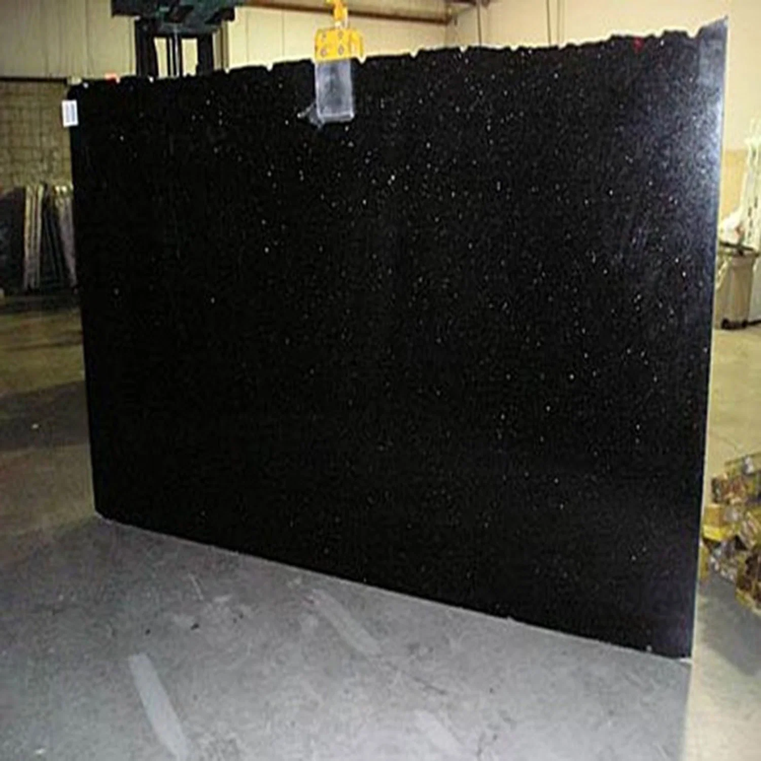 Popular Polished Black Galaxy Granite Slab for Kitchen & Bathroom Countertops Floor Tiles/Steps