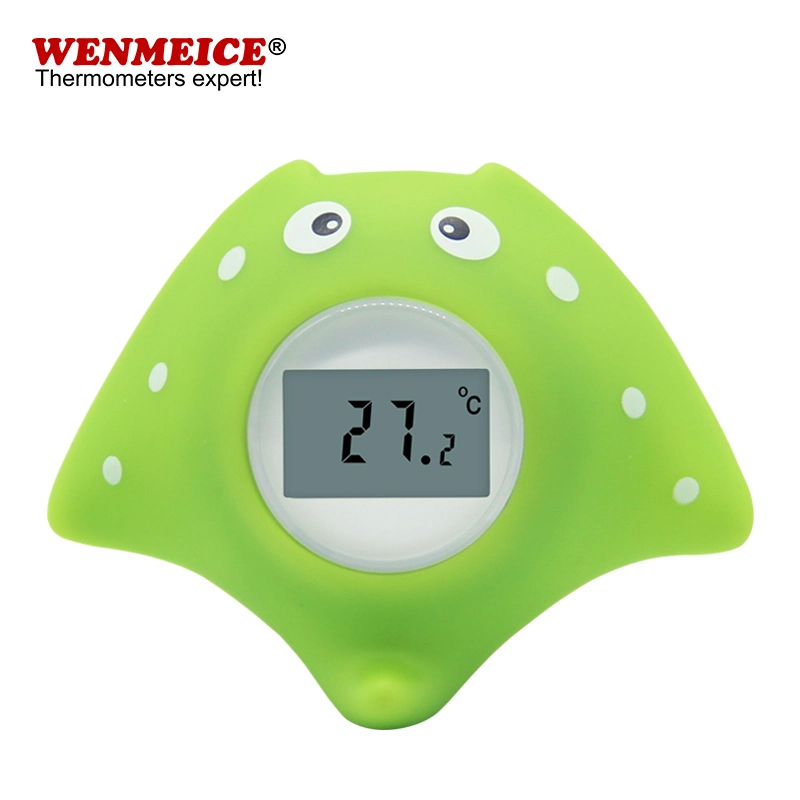 0-60 &deg; C Digital Baby Thermometer Infant Baby Bath Float Toy Safety Temperature Thermometer Yellow Duck Thermometer