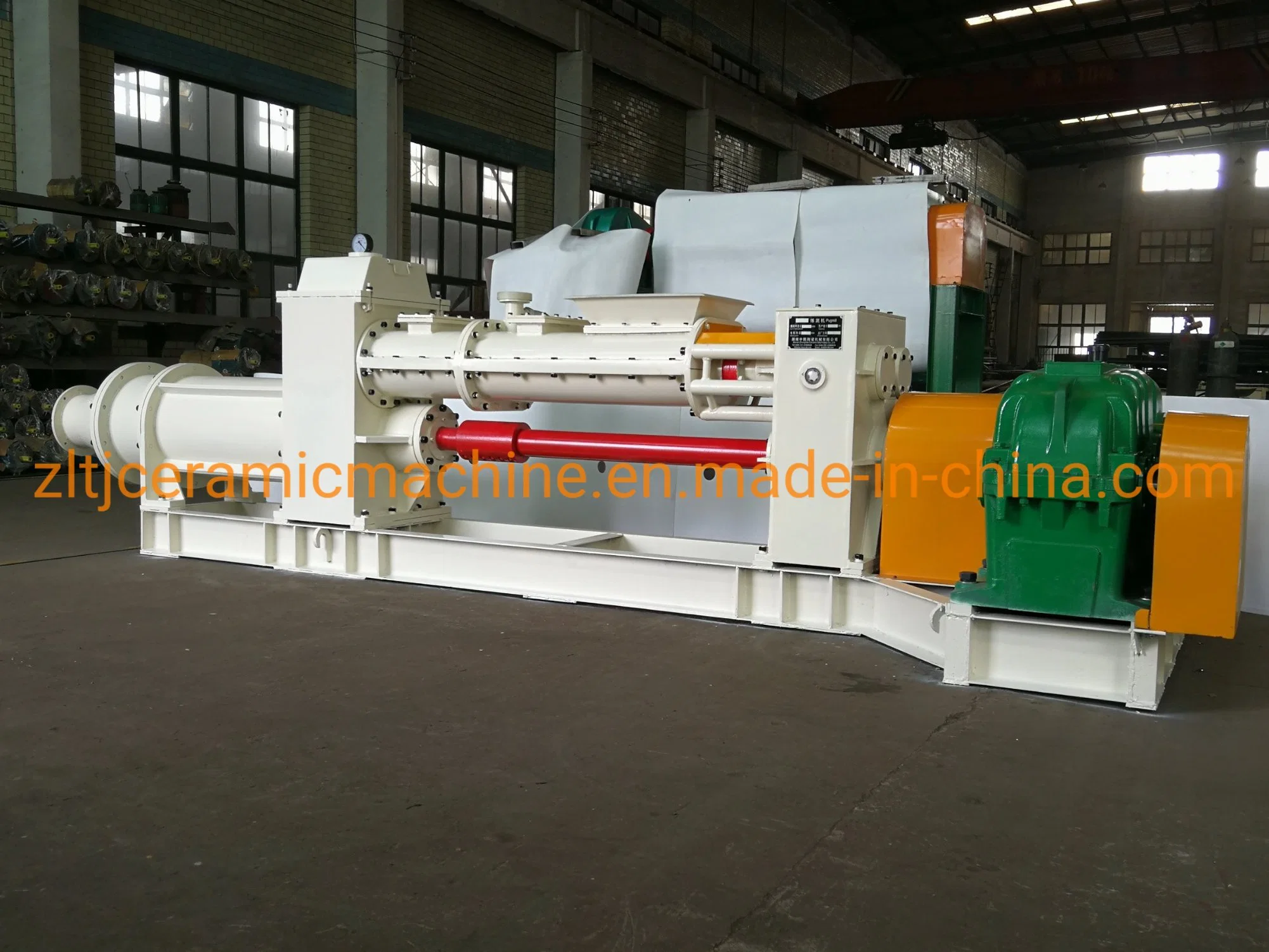 450 Model 6-8 T/H Capacity Ceramic Clay Raw Material Processing Three Shaft Stainless Steel De-Airing Auger Mill of Porcelain Tableware Manufacturer Industry