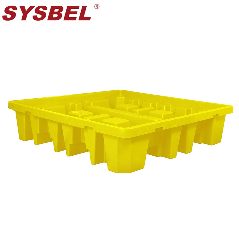 Sysbel Factory Preis Neu 4 Trommeln Ölpest Paletten Polyethylen Auslaufende Paletten