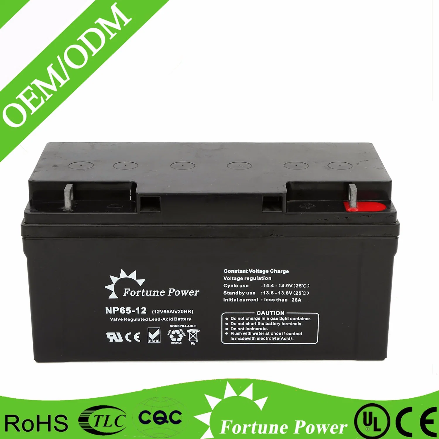 Batería solar 12V65ah 12V65ah batería de plomo ácido-plomo de aluminio ácido VRLA (AGM) 10 años de vida Diseño ciclo profundo batería solar recargable Mantenimiento Gratis ML12-6