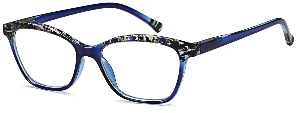 Fashion Unisex Custom PC Eyewear Optical Reading Glasses with Demi Top Print