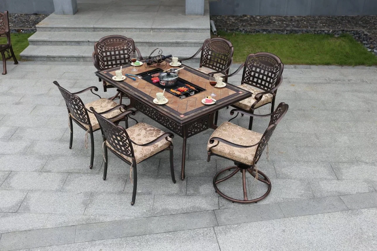 Wholesale/Suppliers Outdoor Furniture Premium 5/6 PCS Barbeque Charcoal Grill Outdoor Charcoal BBQ Grill Set