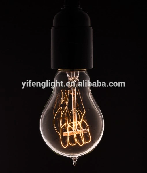 Lámpara de Edison, 220V/60W/230lm Decoración de interiores de filamentos de bucle de Quad