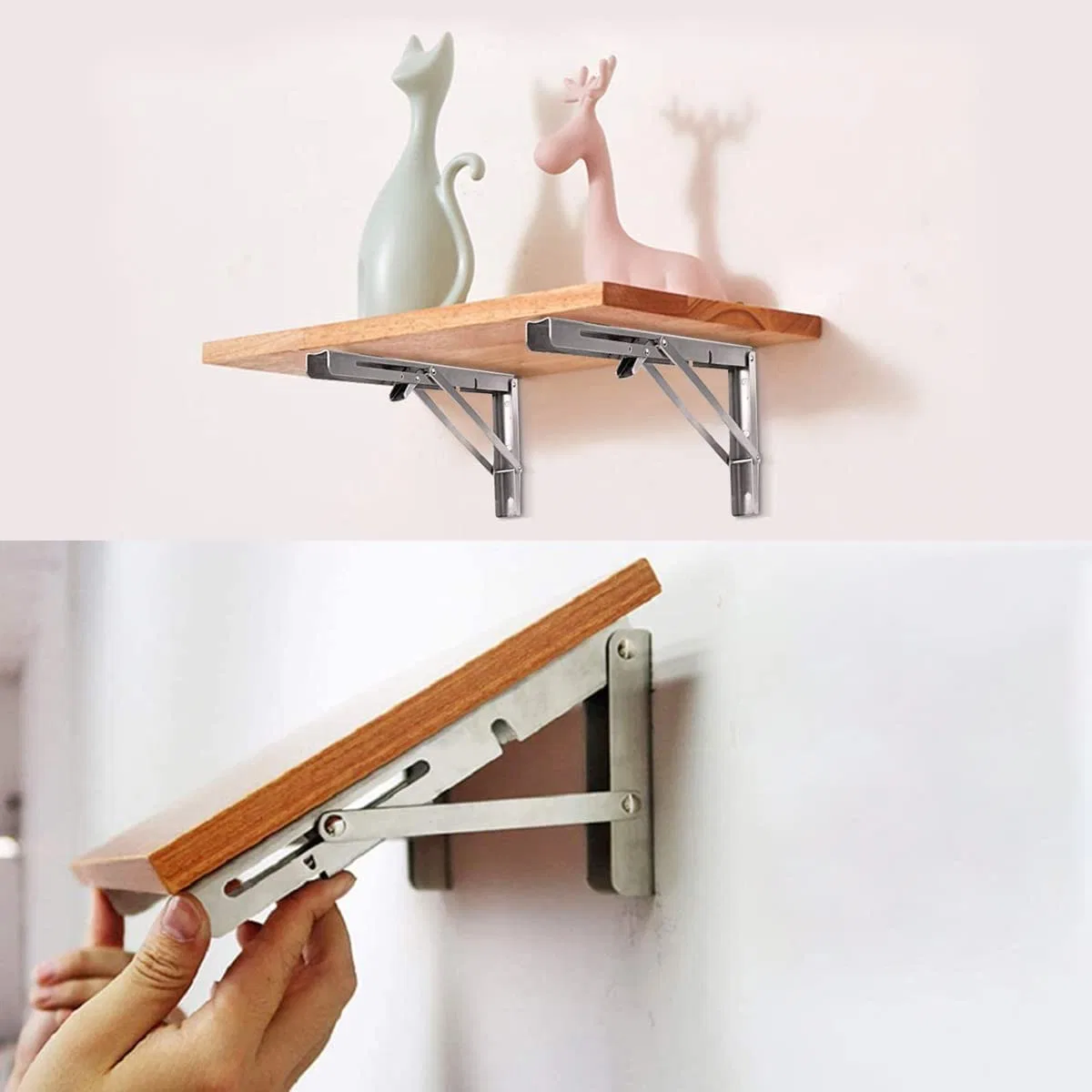 Stainless Steel Shelf Support Frame Fixed Bracket Thickened Wall Triangular Bracket Furniture Accessories Furniture Hardware