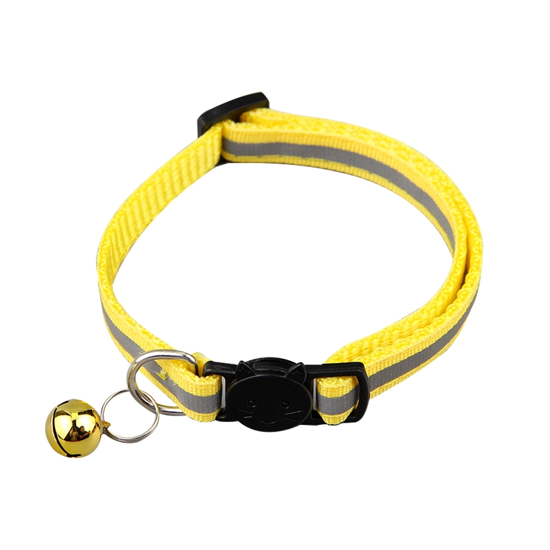 Quick Release Safety Buckle Bell Reflective Pet Dog Collar