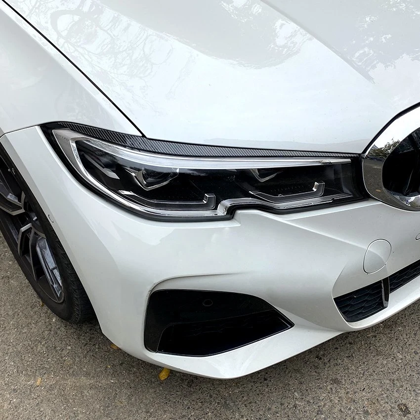 En Plástico ABS para BMW 3 Series G20 2019+ 320i 325i 330I Faro cejas.