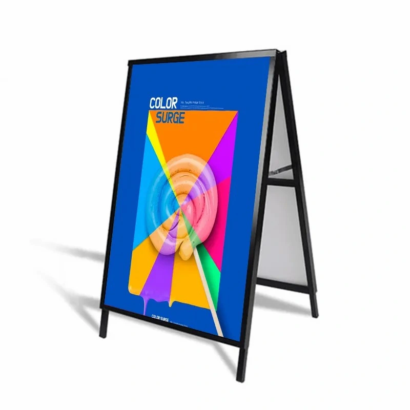 Outdoor Iron Billboard Display Card Door Vertical Double-Sided Poster Rack a Frame Standee Display