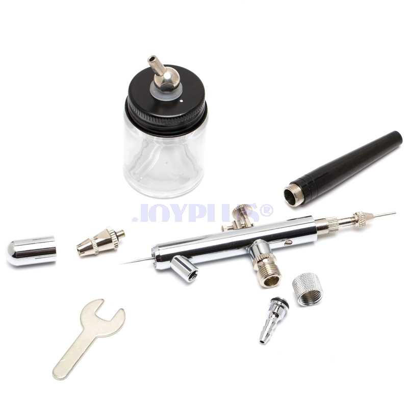 Airbrush Kit 128p Siphon Feed Dual Action Spray Gun Air Brush for Temporary Tattoo Manicure Makeup Cake Art Painting