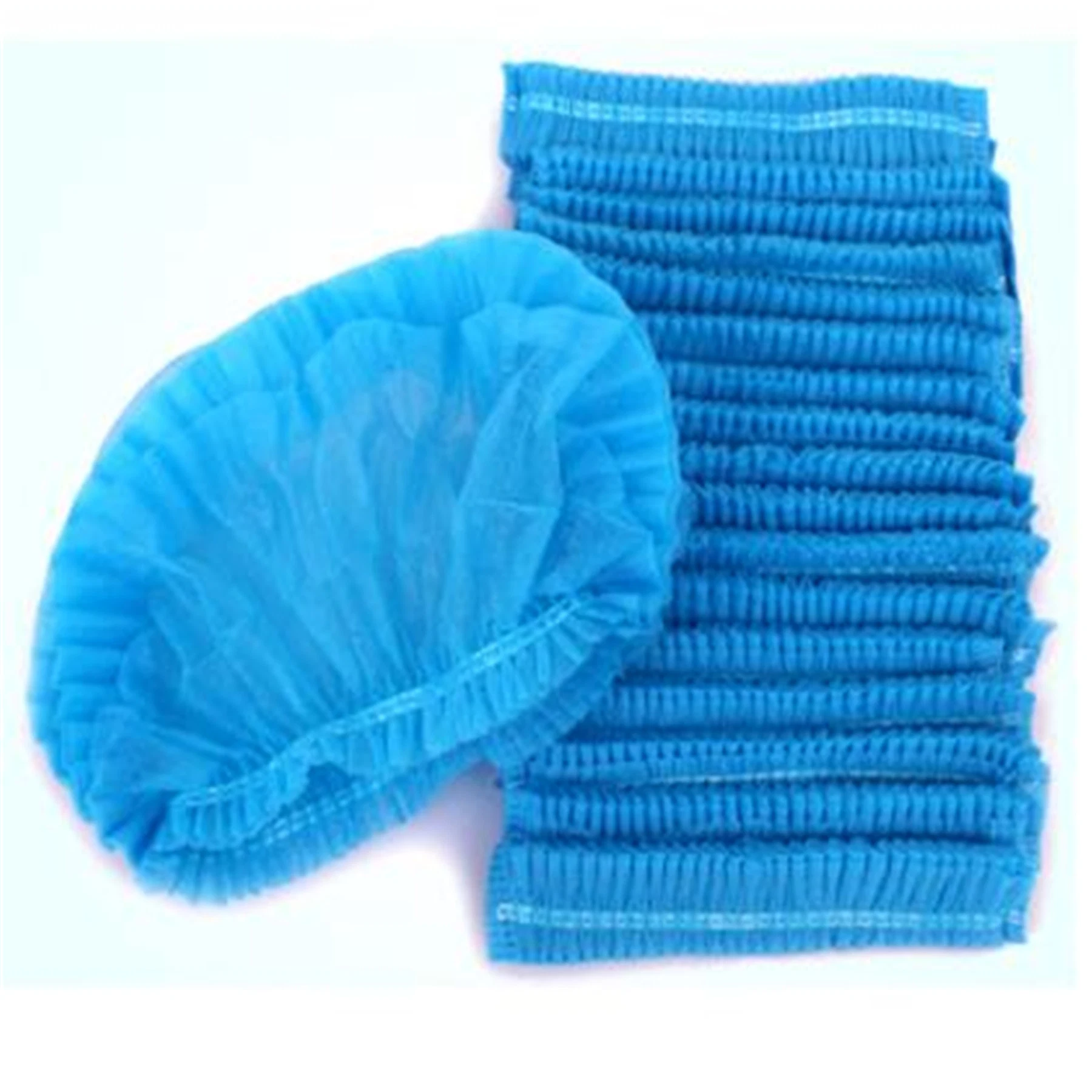 Disposable Non-Woven Surgical Bouffant Cap Clip Cap Elastic Disposable Hair Cap