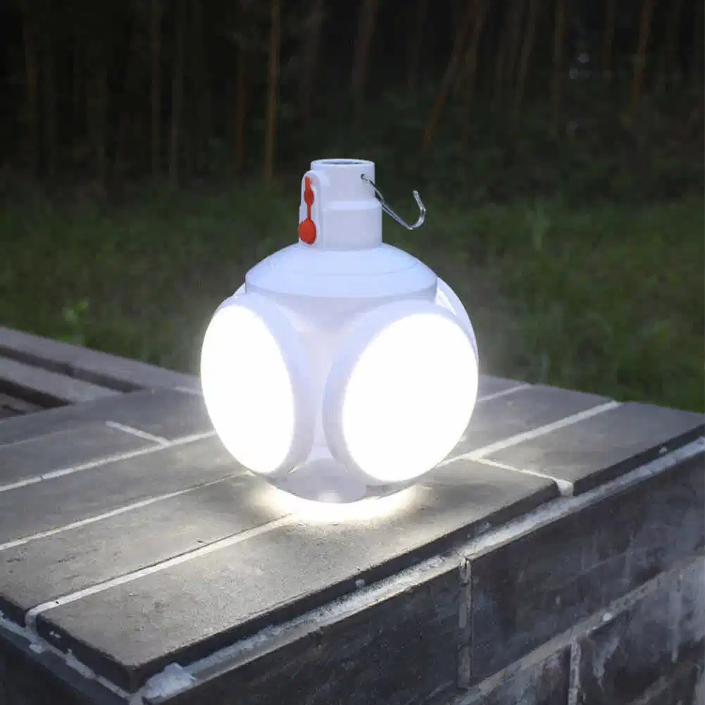 Portable Emergency Lighting High Light Saving Power IP67 Smart Solar LED Lamp Camping Bulbs