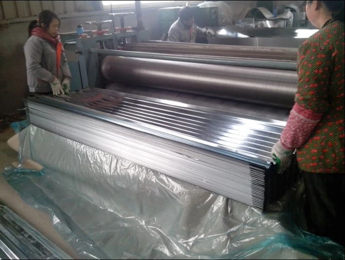 Rwanda Gl 34 Gauge Corrugated Aluzinc/ Galvanized Iron Roofing Sheet to Angola