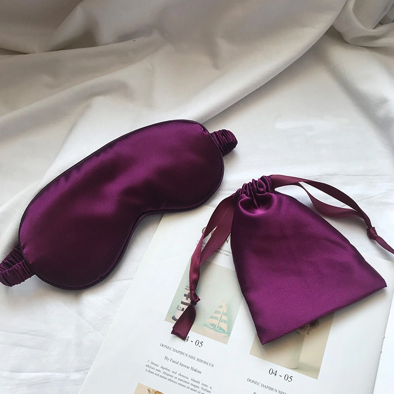 Luxury Gift Custom Label Travel 19mm 100% Mulberry Pure Silk Eye Mask Sleeping