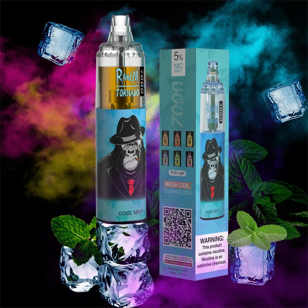 Wholesale 2022 Popular Products R and M Tornado 7000 Puffs High PRO Vape Pen Disposable Vape