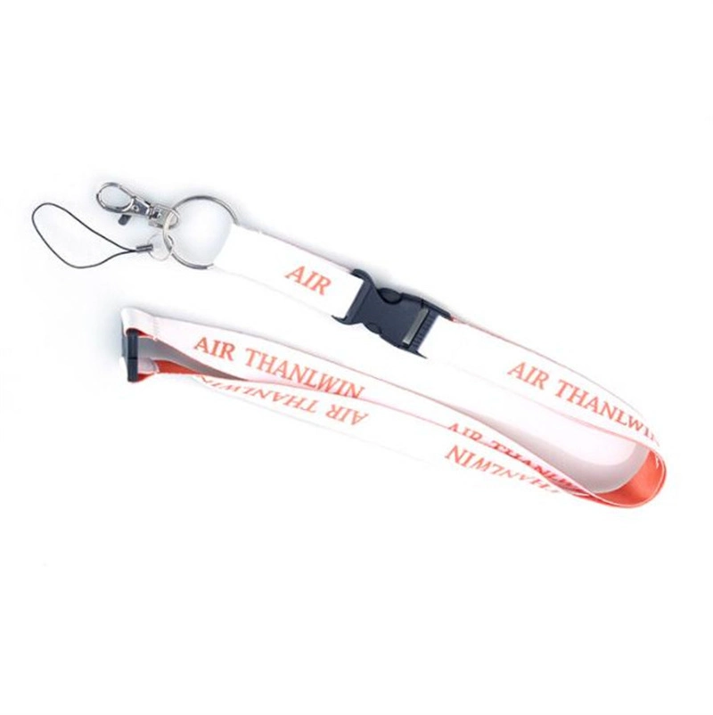 Factory Supplied Heat Transfer Printing Lanyard Detachable Mobile Phone Lanyard