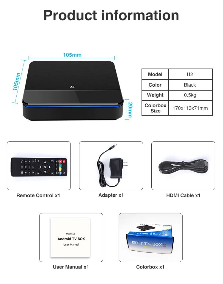 Perfect 4K Smart HDR 2,4/5GHz Mini PC Smart de alta calidad Caja de TV Android