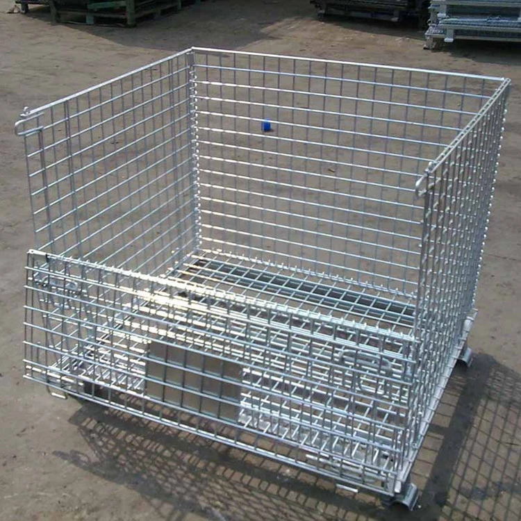 Steel Wire Mesh Container for Wine Bottle Storage Euro Cage