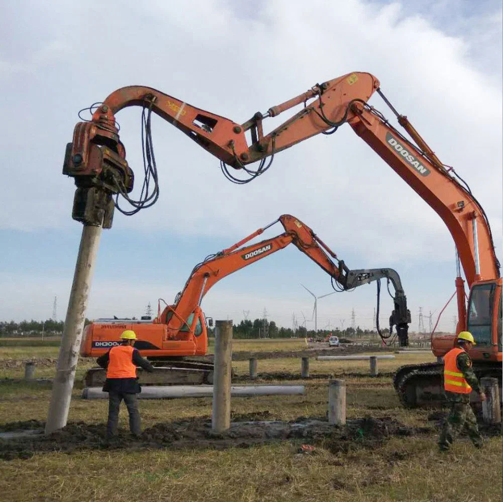 Excavator Mounted Hydraulic Sheet Plate/Tube Pile Driver