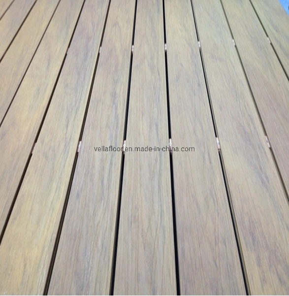 Co-Extrusion WPC Decking Bois-Plastique Composites en Bois Composites Revêtement Extérieur Matériau de Construction Terrasse Extérieure en Plastique Bois