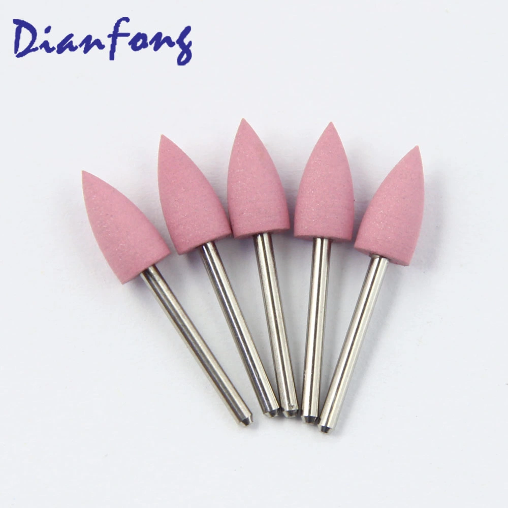 CF103m High quality/High cost performance  Medium Pink Flame Shaped Bur High Speed (FG) Dental Polishing Bur Silicon Polisher for Ceramic